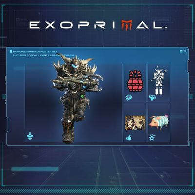 Exoprimal - Barrage Monster Hunter Set
