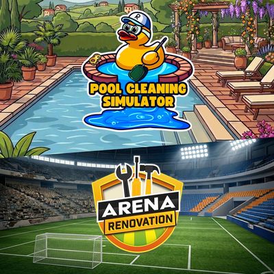 Pool Cleaning Simulator & Arena Renovation Bundle